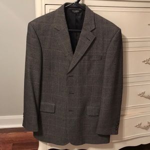 Houndstooth black and brown sport coat